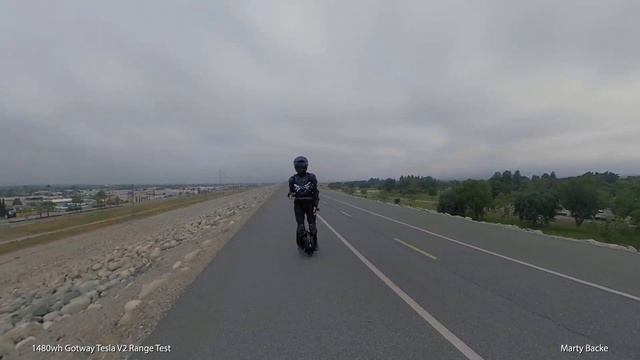 Gotway 1480wh Tesla V2 Range Test смотреть онлайн