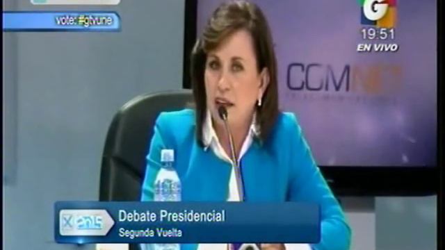 Debate AGG Sandra Torres y Jimmy Morales GV 1900 141015 смотреть онлайн