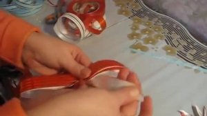 Большой букет треугольного типа. Бант. Часть 1