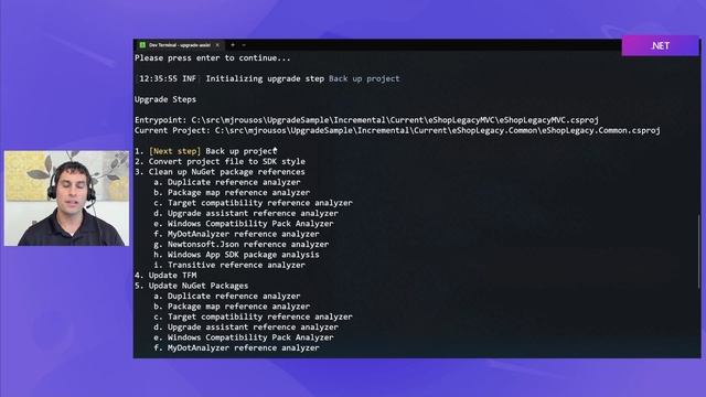 Upgrading a Project with .NET Upgrade Assistant [6 of 18] Migrating from ASP.NET to ASP.NET Core смотреть онлайн