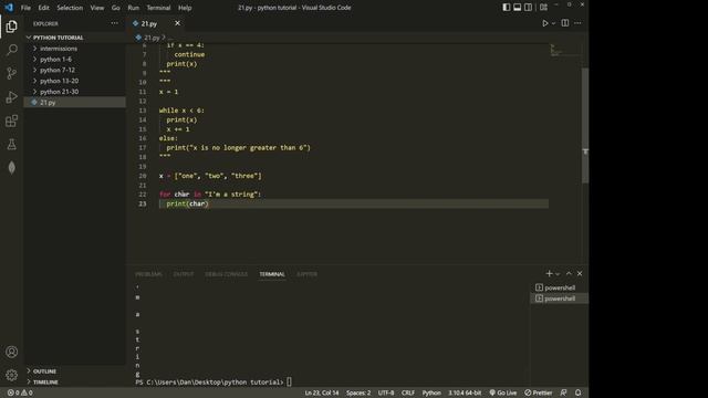 Intro to Python Episode 21 - while & for loops смотреть онлайн