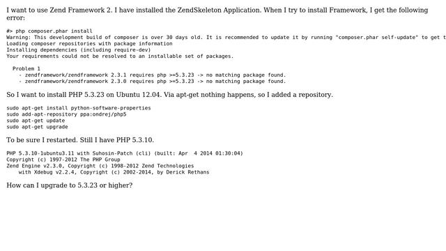 Upgrade to PHP 5.3.23 on Ubuntu 12.04 смотреть онлайн
