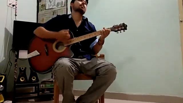 Marathi song on Guitar| Saajni | simple guitar Chords E Bm A E| смотреть онлайн