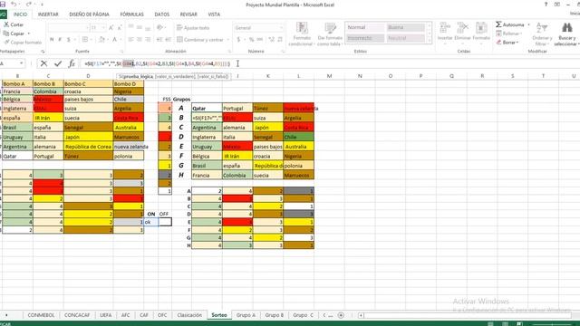 Copa del Mundo Qatar 2022 en Excel Video 3 Proyecto antosoft смотреть онлайн