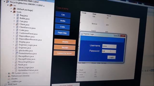 Java XML RPC and RMI Recycling Machine - System Demo on Networked PCs (Eclipse) смотреть онлайн