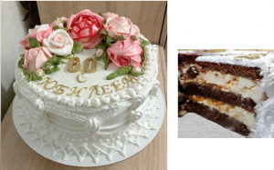 ТОРТ С НУГОЙ И ОРЕХАМИ
