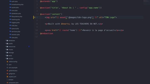 Formation Laravel 8 - 17/26 - Utilité de la fonction helper asset смотреть онлайн