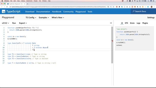 Typescipt with JSON смотреть онлайн