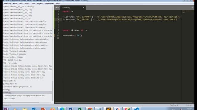 Tkinter error Tcl wasn't installed properly - python смотреть онлайн