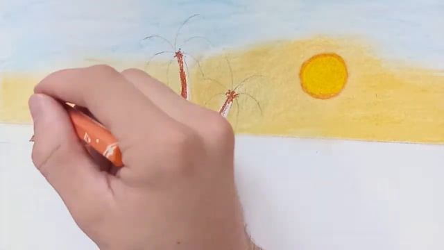 Как нарисовать простой пейзаж/Для школьников смотреть онлайн