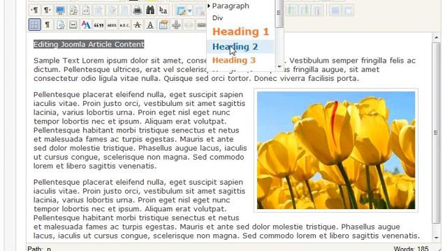 Joomla CMS - Editing Page Articles смотреть онлайн