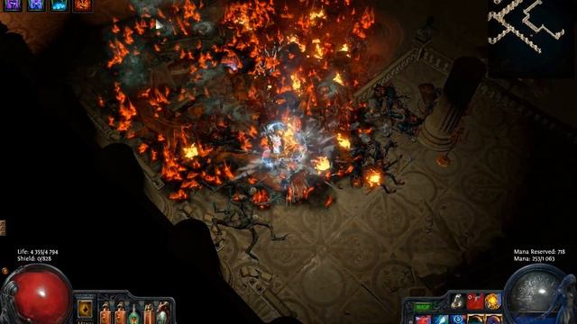 POE: Flameblast + Vaal RF Build = 78 Palace map смотреть онлайн