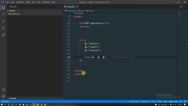 17 php bangla tutorial for beginners | php8 bangla tutroial | String Operators смотреть онлайн