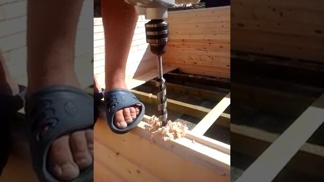 Деревянные нагеля в доме из бруса смотреть онлайн