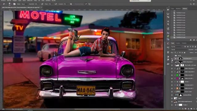 pin up - Speed art (Hablemos de #photoshop) смотреть онлайн