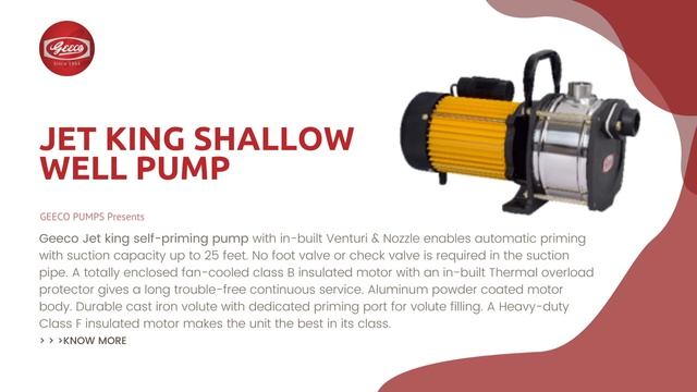 Geeco Pumps | Jet King Shallow Well Pump