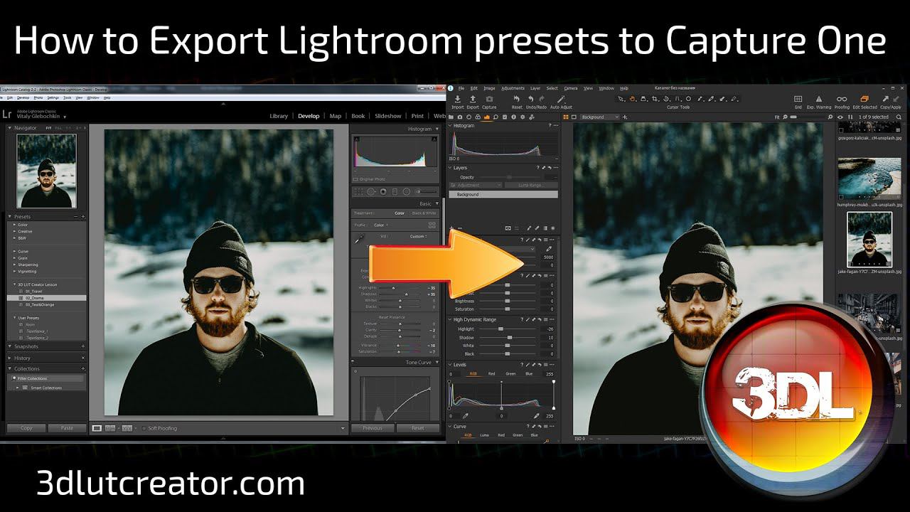 How To Export Lightroom Presets For Non RAW Files To Capture One