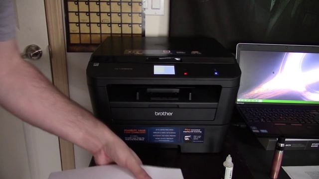 Brother HL-L2380DW Setup and Duplex Print смотреть онлайн