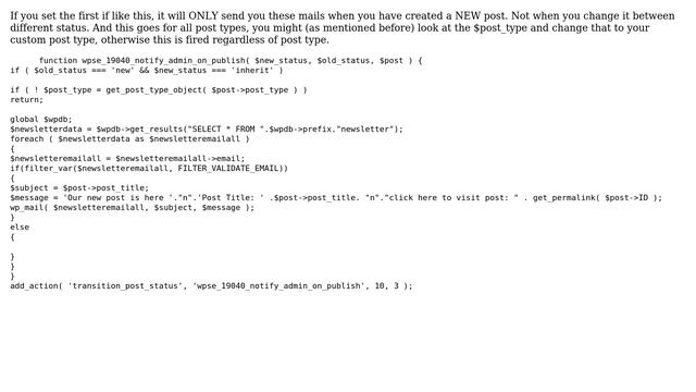 Wordpress: Send email to user when I publish a new post (2 Solutions!!) смотреть онлайн