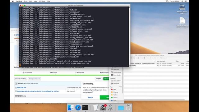 cmdReporter Splunk Bootstrap Script Demo смотреть онлайн