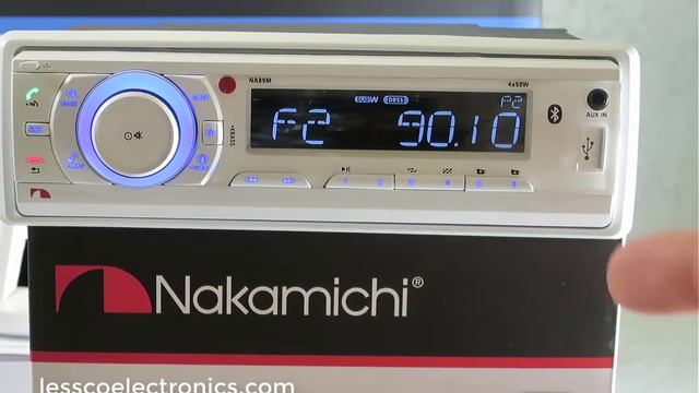 Nakamichi Bluetooth USB/SD Marine Receiver with Speaker Kit Combo смотреть онлайн