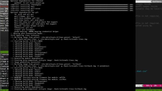 Demo of Arch Linux VM installation using pVM scripts смотреть онлайн