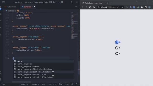 Radio Button / Html - Css смотреть онлайн