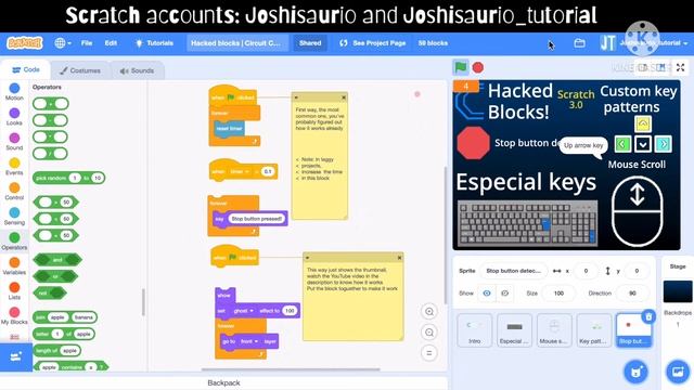 Scratch 3.0 easy hacked blocks! You only need the Scratch editor! | Circuit Coder смотреть онлайн
