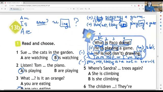ГДЗ Spotlight 3 класс (английский) стр.40(108) упр.1,2 What is Paco doing? смотреть онлайн