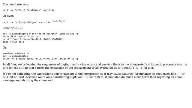 Unix & Linux: arithmetic operations within column with awk or sed (5 Solutions!!) смотреть онлайн
