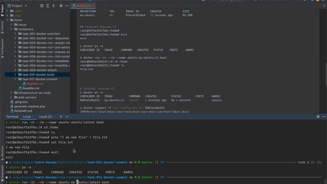 Task - 11 | docker commit | make changes live container | commit changes to image | validate смотреть онлайн