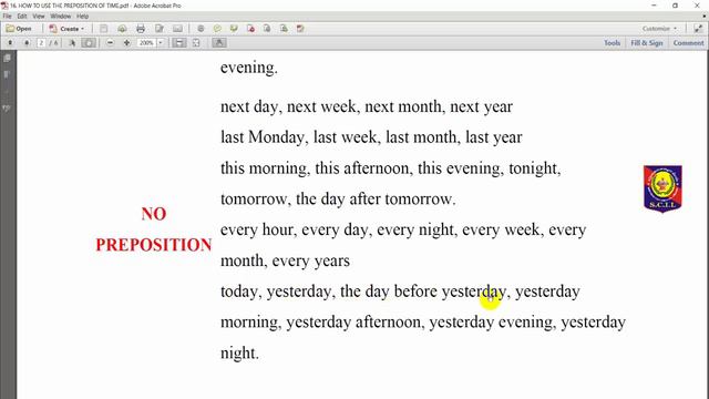 English Grammar 17|How to use the preposition of time|Channel Foreign Languages смотреть онлайн