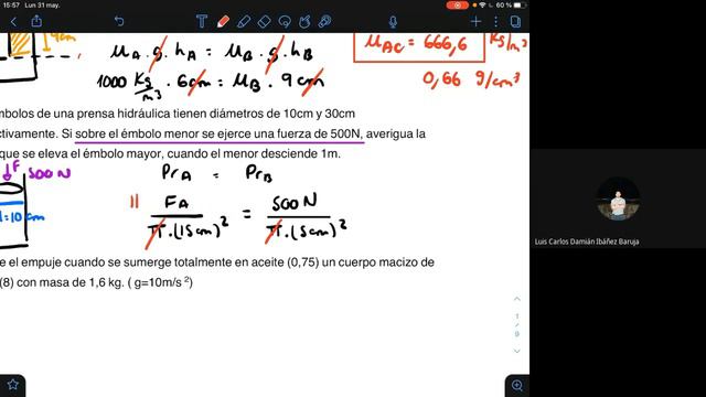 Fisica: Hidrostatica 1ra parte 31/05/2021 смотреть онлайн