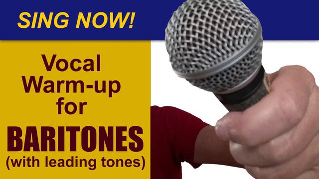 Sing NOW! Online vocal exercise to warm up your voice (for BARITONE singers) with leading tones смотреть онлайн