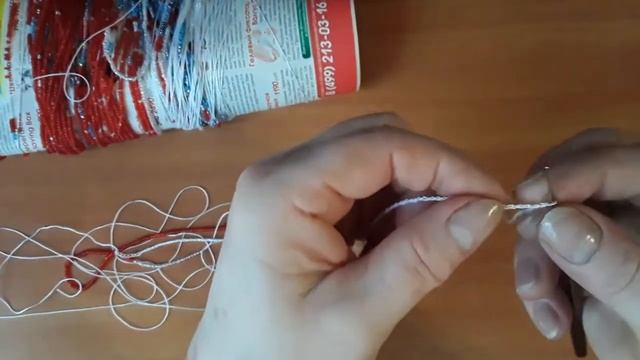 Вязание с бисером/Сумочка-косметичка Мишка Ты моё счастье/Набираем воздушные петли/Часть 2 смотреть онлайн