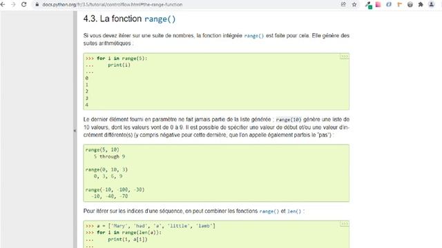 Apprendre Python-Les Bases #15-Les boucles for while fonction range instructions break continue смотреть онлайн
