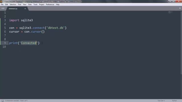 CONNECT TO SQLITE DATABASE اتصال بقاعدة بيانات смотреть онлайн
