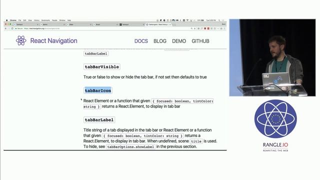 Part 6: Navigation tabs & navbar w/ @notbrent @ ReactNative Workshop w/ @expo_io at @ReactEurope смотреть онлайн