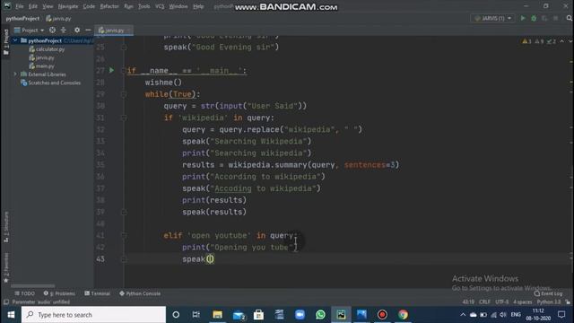 Jarvis Dekstop Assistant | With the Help Of python and Pycharm | by the Art of Programming смотреть онлайн