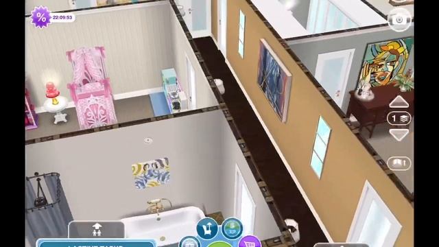 Sims Freeplay ~ Large One Story Brick Home ?❤️ смотреть онлайн