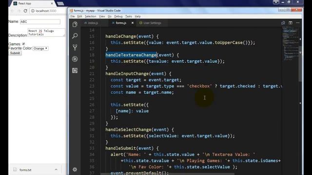 #7 React js controlled components Telugu Tutorials смотреть онлайн