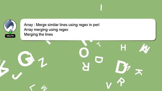 Array : Merge similar lines using regex in perl смотреть онлайн