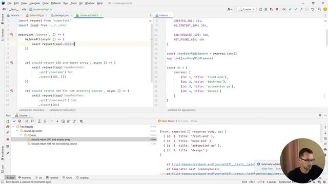 14 - Postman vs jest + supertest (e2e, тестирование api) / Backend - Путь Самурая / Уроки по Backen смотреть онлайн