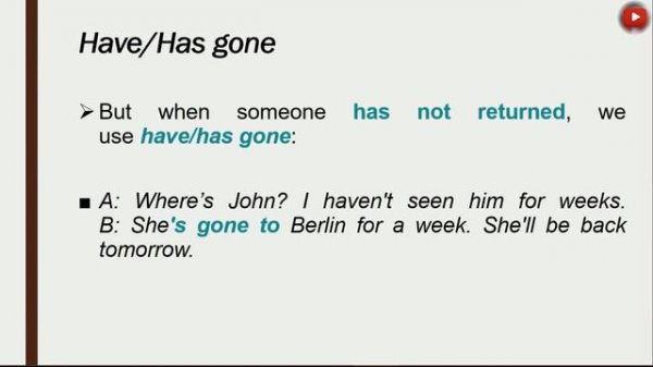 Present Perfect Tense