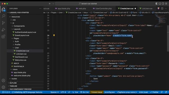 Laravel 9 and Vue, Inertia - Create Data смотреть онлайн