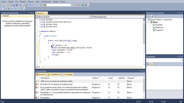 2do Tutorial Microsoft Visual C# Texto en Consola смотреть онлайн