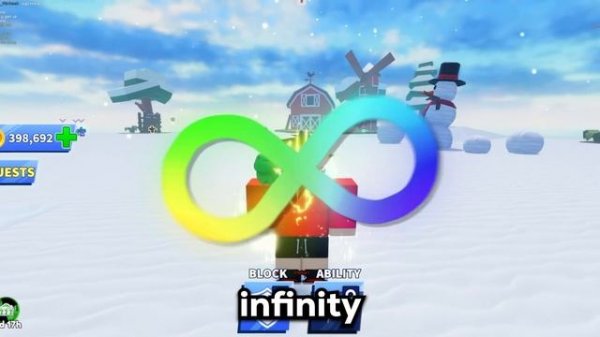 INFINITY IS THE BEST ABILITY EVER in Blade Ball