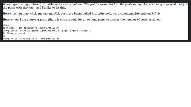 Wordpress: Query Posts Incorrectly Displaying Tags Archives смотреть онлайн