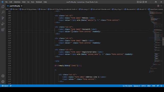 Design a responsive user profile page using HTML, CSS, JavaScript, and, Bootstrap. смотреть онлайн