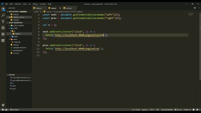 Express.js/ req.query/ pagination смотреть онлайн